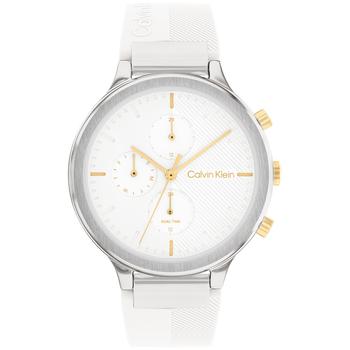 Calvin Klein | Women's Multifunction White Silicone Strap Watch 38mm商品图片,