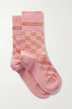 Gucci | 提花针织棉质混纺袜子,商家NET-A-PORTER,价格¥1714