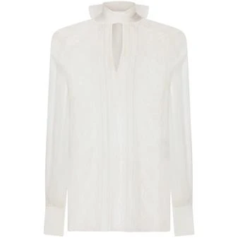 Dolce & Gabbana | 雪纺蕾丝蝴蝶结上衣,商家24S CN,价格¥22319