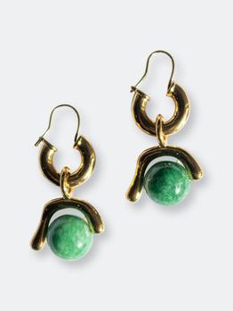 商品Cecile — Jade Drop Earrings图片