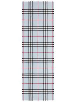 推荐BURBERRY - Check Motif Wool Blend Scarf商品