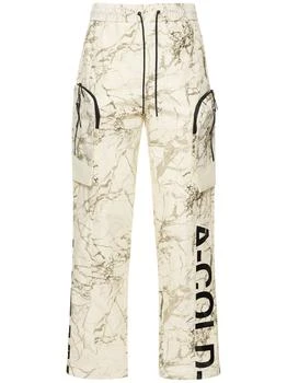 A-COLD-WALL* | Marble Print Cotton Cargo Pants 