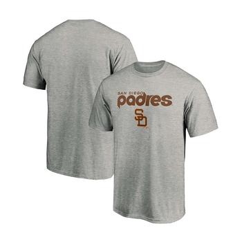 推荐Men's Heathered Gray San Diego Padres Cooperstown Collection Team Wahconah T-shirt商品