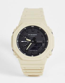 product Casio G Shock unisex silicone watch in beige GA-2100 image