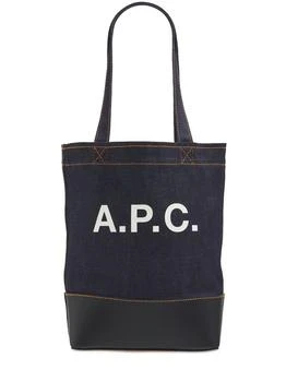 推荐Small Axel Denim & Leather Tote Bag商品