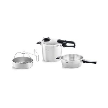 Fissler | Vitavit Stainless Steel Premium Set 2.6 Quart , 6.3 Quart Pressure Cooker and Pressure Skillet,商家Macy's,价格¥3592