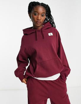 Jordan | Jordan Flight fleece hoodie in cherrywood red商品图片,$625以内享8折