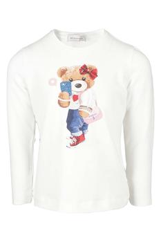 MONNALISA | Monnalisa Teddy Bear Print Long-Sleeved T-Shirt商品图片,8.1折起