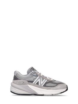 New Balance | 990 V6 Suede & Mesh Lace-up Sneakers商品图片,6.9折