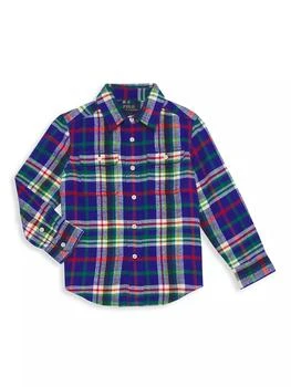 Ralph Lauren | Little Boy's Matlock Plaid Shirt,商家Saks Fifth Avenue,价格¥182