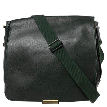 美国lv男包, [二手商品] Louis Vuitton | Louis Vuitton Green Taiga Leather and Canvas Viktor Messenger Bag商品图片 6.4折, 满1件减$100, 满减