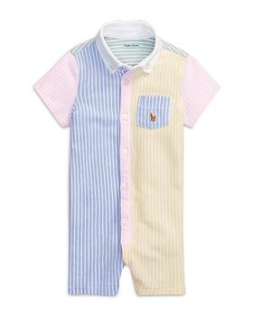 商品Ralph Lauren | Boys' Striped Cotton Mesh Fun Shortall - Baby,商家Bloomingdale's,价格¥351图片