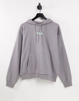 推荐Fila Jamal chest logo hoodie in grey商品