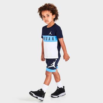 推荐Kids' Toddler Jordan Linear Colorblock T-Shirt and Shorts Set商品