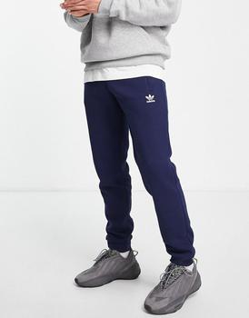 Adidas | adidas Originals Trefoil Essentials logo joggers in navy商品图片,