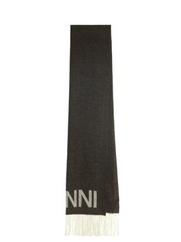 Ganni | Ganni Logo Wool Scarf商品图片,