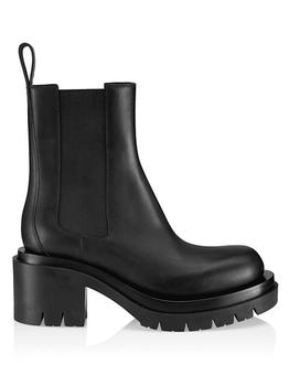 推荐Wardrobe 02 Lug Block-Heel Leather Ankle Boots商品