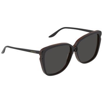 product Gucci Grey Butterfly Ladies Sunglasses GG0709S 002 63 image