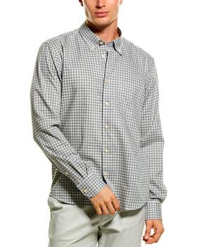 SCOTT BARBER | Scott Barber Melange Tattersall Button-Down Shirt商品图片,5.8折