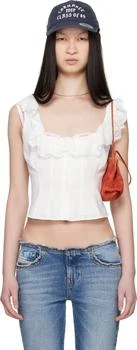 GUIZIO | White Paloma Tank Top,商家Ssense US,价格¥1180