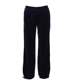 商品Versace | Versace Jeans Couture Blue Velvet Sweatpants,商家Italist,价格¥1919图片