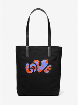 Watch Hunger Stop LOVE Large Cotton Canvas Tote Bag product img