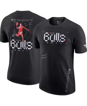 NIKE | Men's Black Chicago Bulls Courtside Air Traffic Control Max90 T-shirt,商家Macy's,价格¥337
