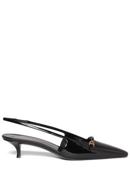 ysl高跟鞋推荐, Yves Saint Laurent | 40mm Blade Patent Leather Pumps商品图片 