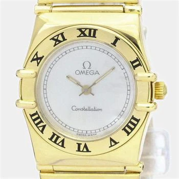 推荐Omega White Shell 18k Yellow Gold Constellation Quartz Women's Wristwatch 23 mm商品
