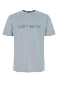 商品Pastel light-blue cotton S/S Script t-shirt  Nd Carhartt Wip Uomo,商家G&B Negozionline,价格¥127图片