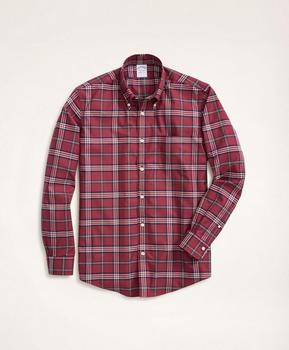 推荐Regent Regular-Fit Non-Iron Stretch Twill Tartan Shirt商品