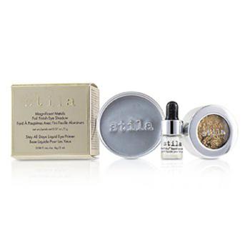product Stila Ladies Magnificent Metals Foil Finish Eye Shadow With Mini Stay All Day Liquid Eye Primer Gilded Gold Makeup 094800347236 image