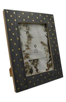商品CONCEPTS IN TIME | Dot Inlaid Brass Resin 5" x 7" Photo Frame,商家Nordstrom Rack,价格¥114图片