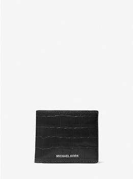 商品Michael Kors | Cooper Crocodile Embossed Faux Leather Billfold Wallet,商家Michael Kors,价格¥355图片