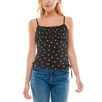 Ultra Flirt | Juniors' Emma Printed Ruched Tank Top商品图片,1.9折