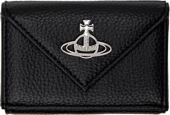 Vivienne Westwood | Black Envelope Trifold Wallet,商家SSENSE HK,价格¥1393