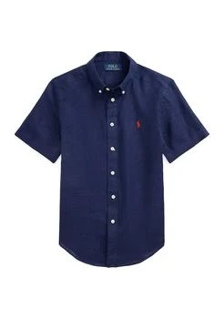 Ralph Lauren | Boys 8-20 Linen Short Sleeve Shirt,商家Belk,价格¥189