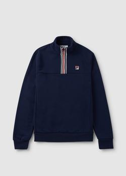 Fila | Fila Mens Weston Half Zip Sweatshirt In Navy商品图片,满$200享9折, 满折