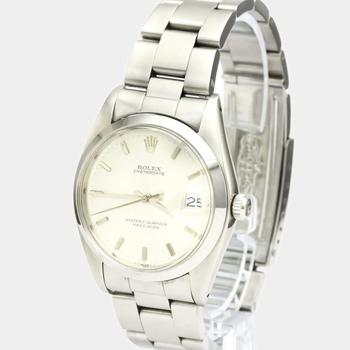 推荐Rolex Silver Stainless Steel Oyster Date Precision 6694 Men's Wristwatch 35 MM商品