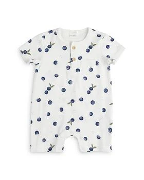 Petit Lem | Boys' Cotton Blend Jersey Blueberry Print Henley Romper - Baby,商家Bloomingdale's,价格¥235