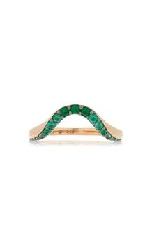 Marie Mas | Marie Mas - 18K Rose Gold Emerald Ring - Green - US 7 - Moda Operandi - Gifts For Her,商家Fashion US,价格¥20505