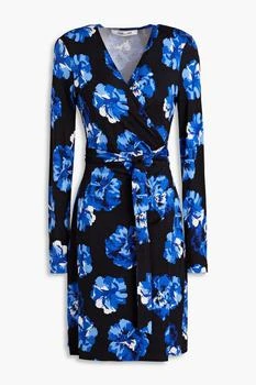 Diane von Furstenberg | Julian floral-print silk-jersey mini wrap dress 5.4折×额外9.5折, 额外九五折