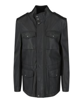 商品Bottega Veneta | High Collar Leather Jacket,商家Maison Beyond,价格¥11006图片