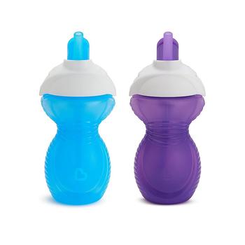 商品Munchkin | Click Lock Flip Straw Cup, Blue/Purple, 9 Ounce, 2 Count,商家Macy's,价格¥117图片