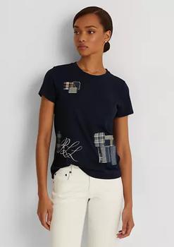 推荐Patchwork Jersey Short Sleeve T-Shirt商品