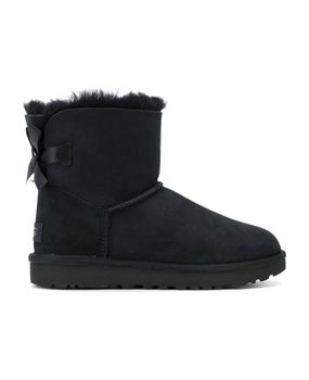 ugg mini, UGG | Black Sheepskin Mini Bailey Bow Ii Boots商品图片 