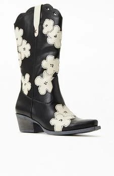 Sam Edelman | Black & White Flower Jill 2 Cowboy Boots 6.5折