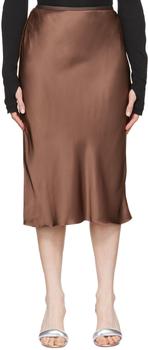 推荐Brown Slip Midi Skirt商品