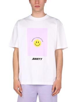 推荐MOUTY Smiley Print Crewneck T-Shirt商品