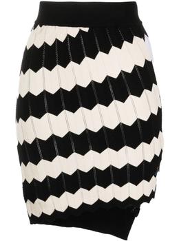 Vivienne Westwood | Vivienne Westwood chevron skirt black/white商品图片,满$200享9折, 满折